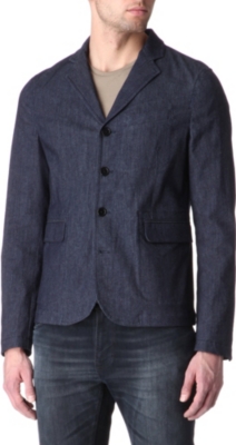 ACNE George indigo denim blazer