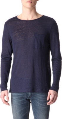 ACNE Granville linen top