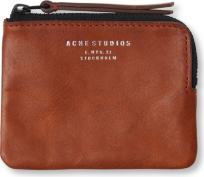 ACNE Leather coin pouch