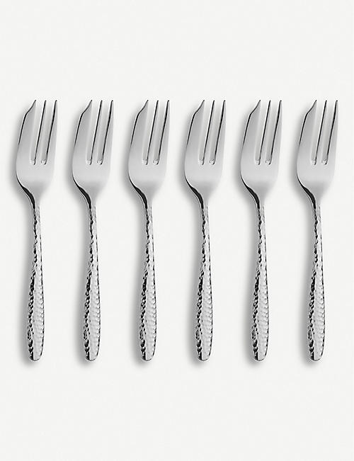 ARTHUR PRICE: Mirage stainless steel pastry fork 6-piece set