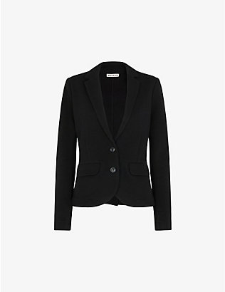 WHISTLES: Single-breasted slim-fit cotton jacket