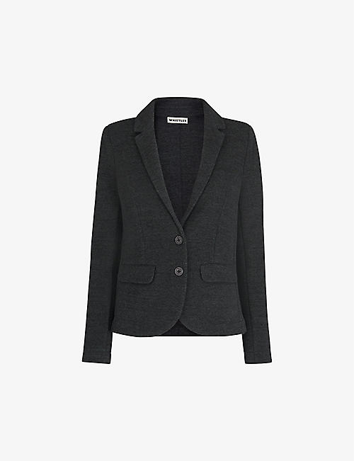 WHISTLES: Slim-fit single-breasted jersey jacket