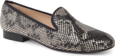 THE KOOPLES Snake-print slippers