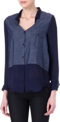 THE KOOPLES SPORT Dual-fabric shirt
