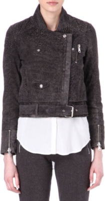 THE KOOPLES SPORT Textured lambskin suede jacket