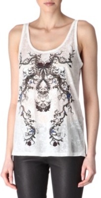THE KOOPLES Skull burn-out vest
