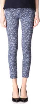 THE KOOPLES Bandana-print skinny mid-rise jeans