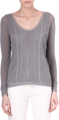 THE KOOPLES SPORT Linen-blend knit jumper