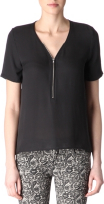 THE KOOPLES Silk zipped top