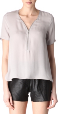 THE KOOPLES Silk zipped top