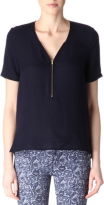 THE KOOPLES Silk zipped top