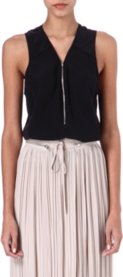 THE KOOPLES SPORT Zipped silk vest top