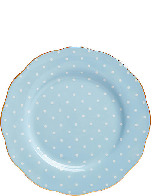 ROYAL ALBERT: Polka Blue plate 20cm