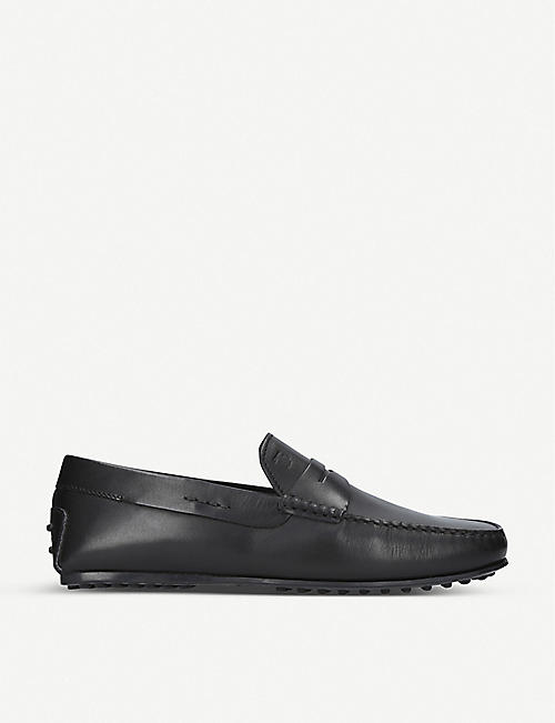 TODS: City leather driver loafers