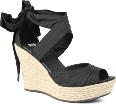 UGG Lucianna silk wedge sandals