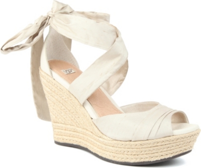 UGG Lucianna silk wedge sandals