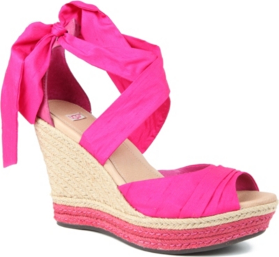 UGG Lucianna silk wedge sandals