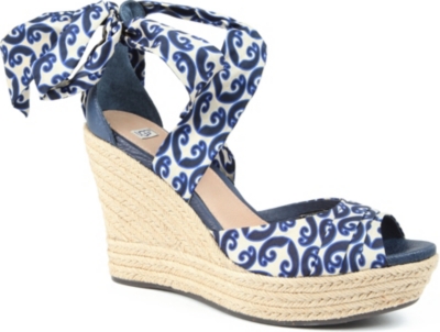 UGG Lucianna Marrakech silk wedge sandals