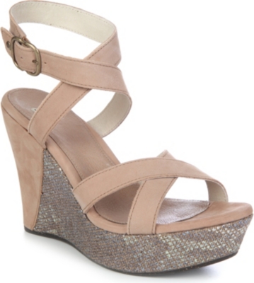UGG Ariah nubuck leather wedge sandals