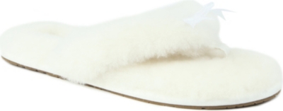 UGG Fluff flip-flop sheepskin slippers