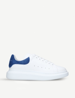 alexander mcqueen show leather trainers