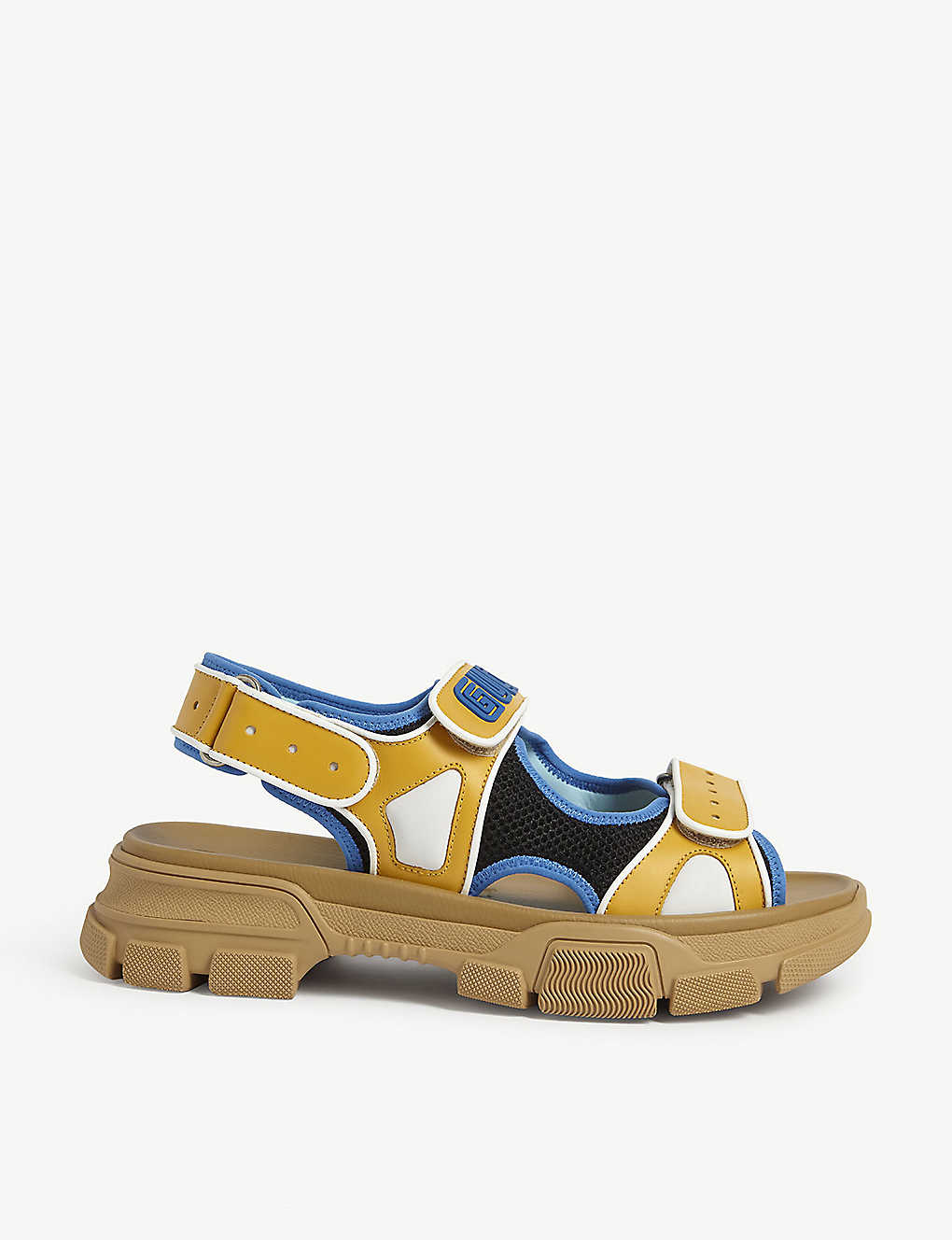 Aguru Trek brand-embellished leather gladiator sandals(8067185)