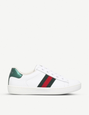 GUCCI - New ace leather sneakers 4-8 years | www.bagsaleusa.com