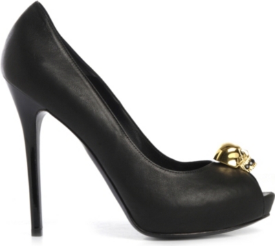 ALEXANDER MCQUEEN Skull peep&ndash;toe courts