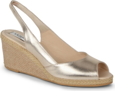 LK BENNETT Barb peep-toe wedge sandals