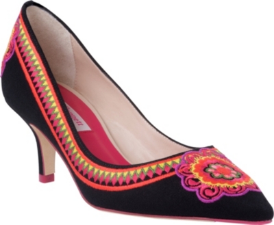 LK BENNETT Jasmine canvas courts
