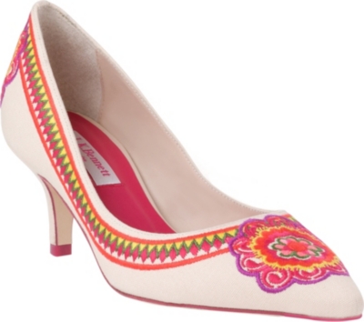 LK BENNETT Jasmine canvas courts