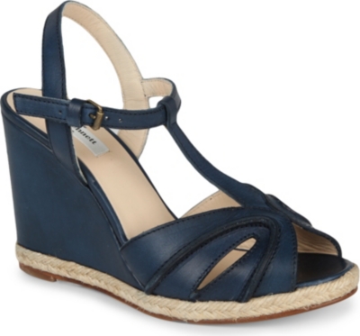 LK BENNETT Milos leather wedge sandals