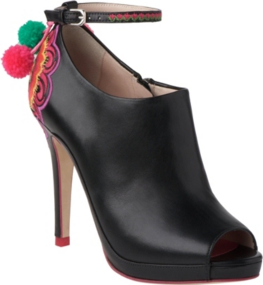 LK BENNETT Orchid leather shoe boots