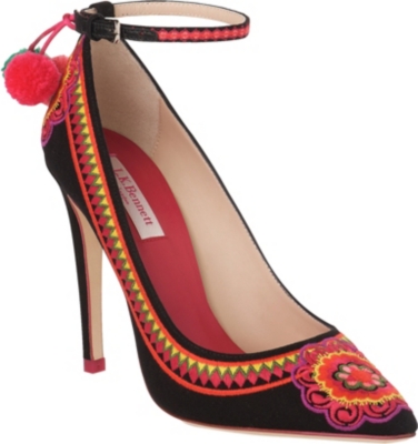LK BENNETT Parrot canvas courts