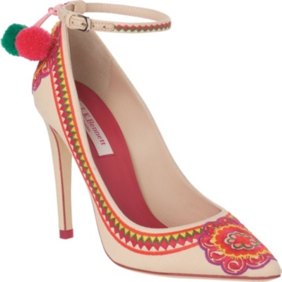 LK BENNETT Parrot canvas courts
