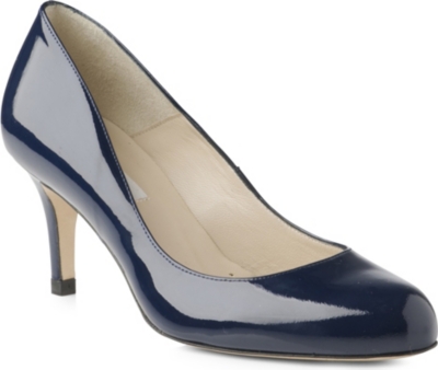 LK BENNETT Sabira mid-heel leather courts