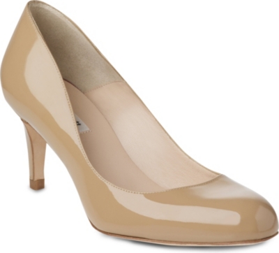 LK BENNETT Sabira mid-heel leather courts