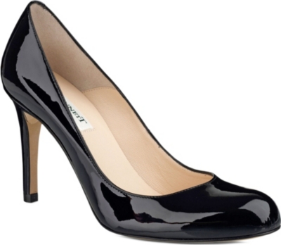 LK BENNETT Shilo mid-heel leather courts