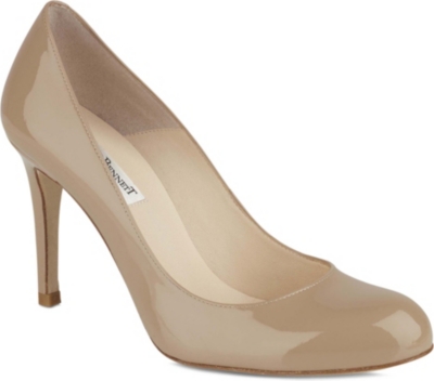 LK BENNETT Shilo mid-heel leather courts