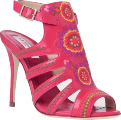 LK BENNETT Tacca leather cage sandals