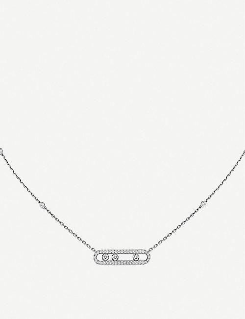 MESSIKA: Baby Move Pavé 18ct white-gold and diamond necklace