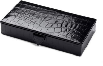 ASPINAL Leather cufflink box