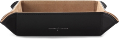 ASPINAL Leather tidy tray