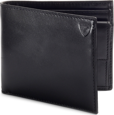 ASPINAL Leather billfold wallet with coin compartment