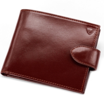 ASPINAL Leather billfold wallet with coin compartment