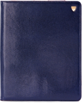 ASPINAL iPad 3 lizard-print leather Stand-Up case