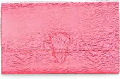 ASPINAL Classic lizard-print travel wallet