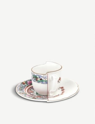 SELETTI: Tamara Hybrid porcelain coffee cup and saucer