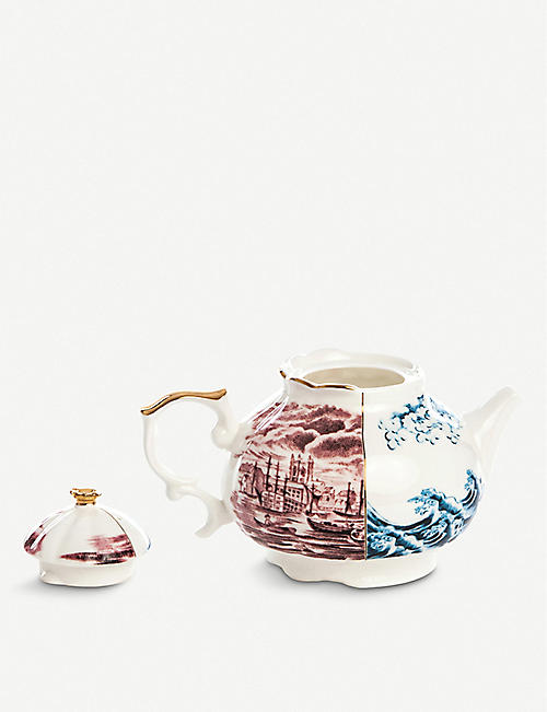 SELETTI: Smeraldina Hybrid printed porcelain teapot