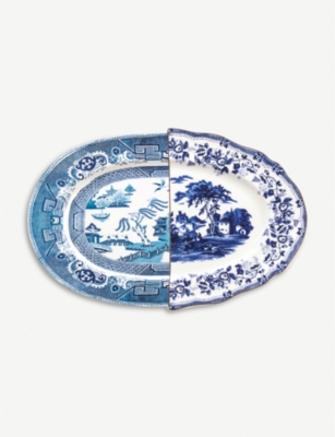 SELETTI: Hybrid Diomira bone china porcelain tray